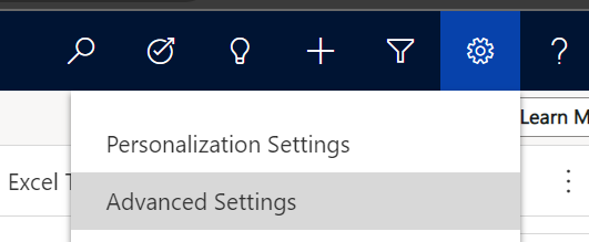 Figure 2: Advanced Settings